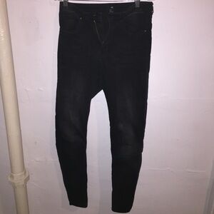 dark‎ grey super high waisted skinny jeans